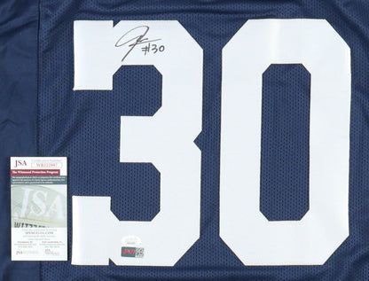 Juanyeh Thomas Signed Thanksgiving Custom Autographed Football Jersey (PIA/JSA)