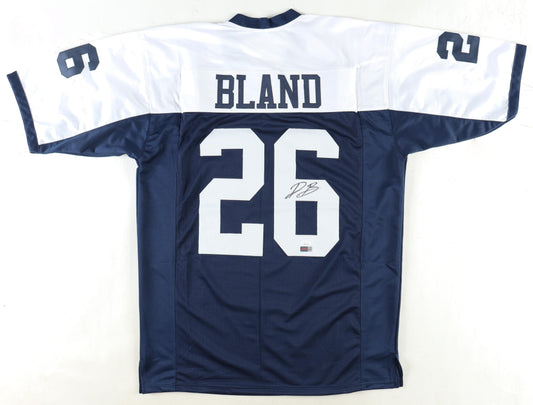 DaRon Bland Signed Thanksgiving Custom Autographed Football Jersey (PIA/JSA)