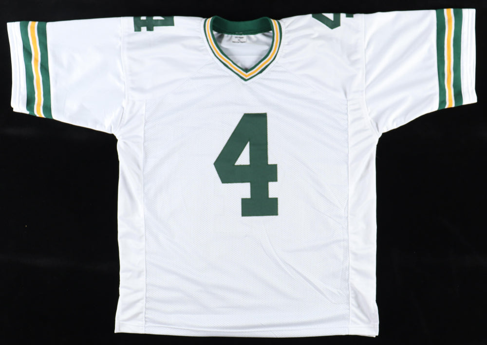 Brett Favre Signed Green Bay Custom Autographed White Football Jersey