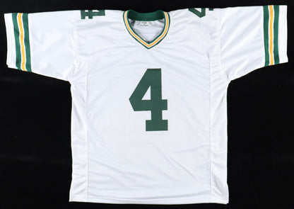 Brett Favre Signed Green Bay Custom Autographed White Football Jersey