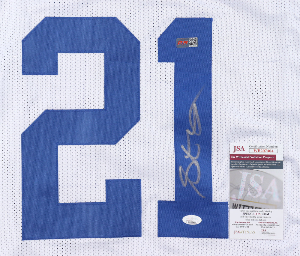 Stephon Gilmore White Custom Autographed Football Jersey (PIA/JSA)