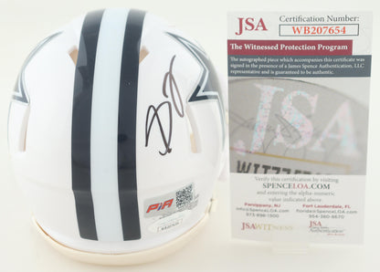 Stephon Gilmore Signed Dallas White Speed Mini Football Helmet (PIA/JSA)