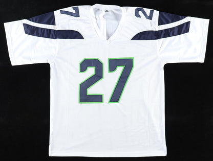 Tariq Woolen Signed Seattle Custom Autographed Football Jersey (PIA/JSA) White