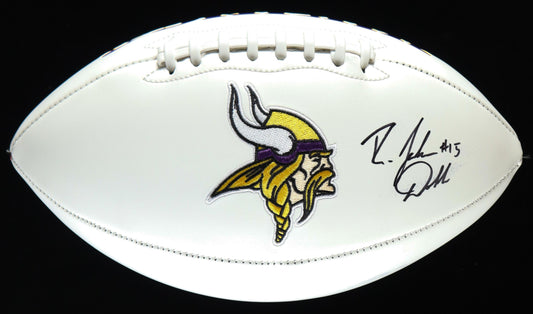 Josh DobbsAutographed Logo Football Signed Vikings (PIA/JSA)