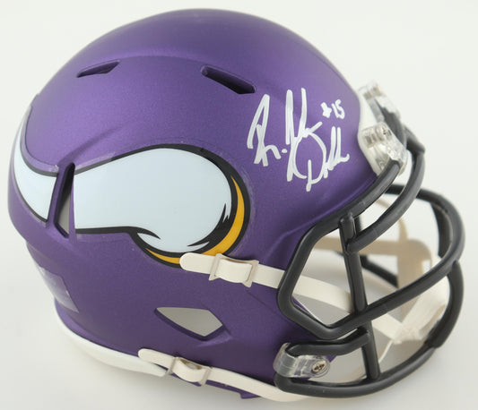 Josh Dobbs Signed Purple Autographed MIni Helmet Football (PIA/JSA)