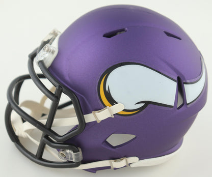 Josh Dobbs Signed Purple Autographed MIni Helmet Football (PIA/JSA)