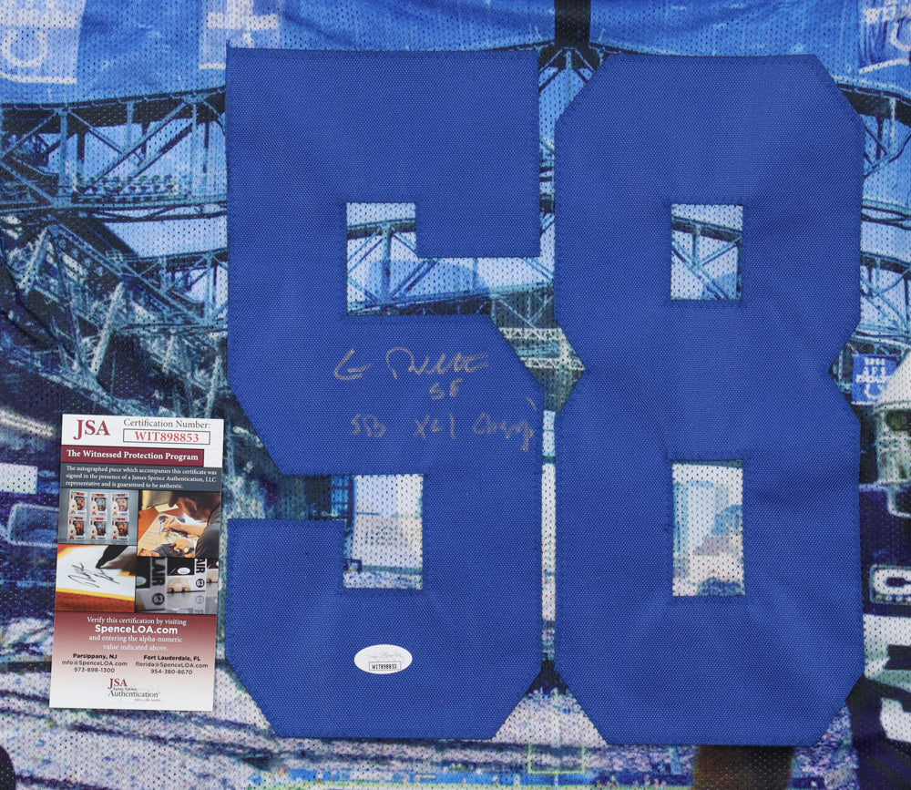 Gray Brackett Signed Colts Custom Autographed Football Jersey (JSA)