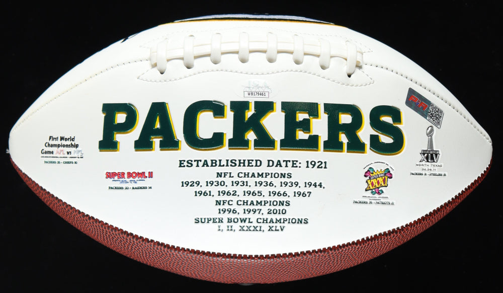 AL Harris Signed Packers Logo Football Football Helmet (PIA/JSA)