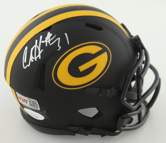 AL Harris Signed Packers White Speed Mini Football Helmet (PIA/JSA)