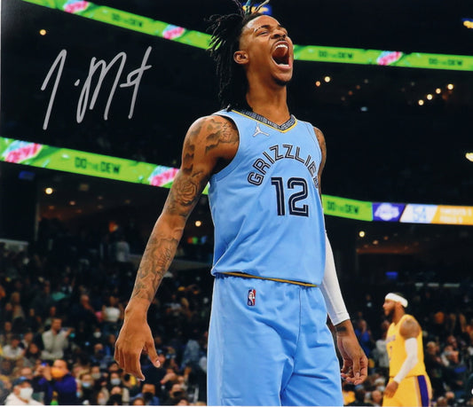 Ja Morant Signed Memphis Grizzlies 16x20 Autographed Photo (PIA)