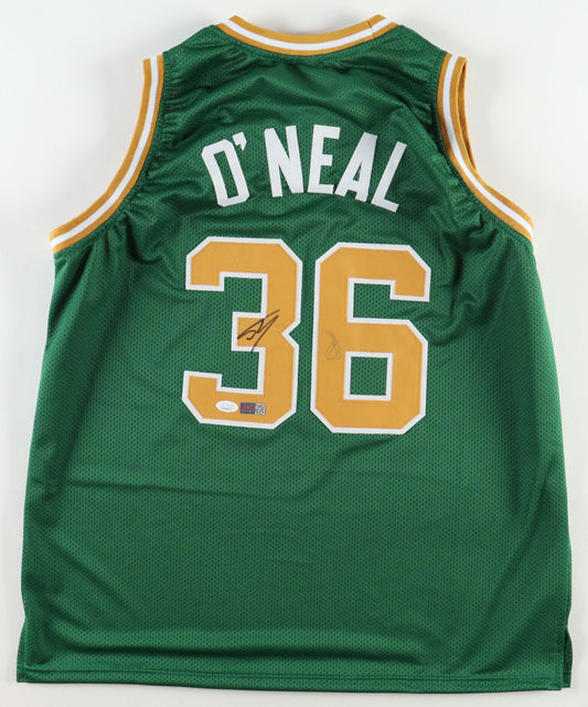 Shaquille O'Neal Signed Jersey Custom Autographed Boston Jersey (PIA/JSA)
