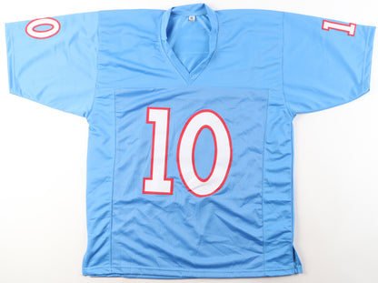Vince Young Autograph Tennessee Custom Football Jersey Throwback (PIA)