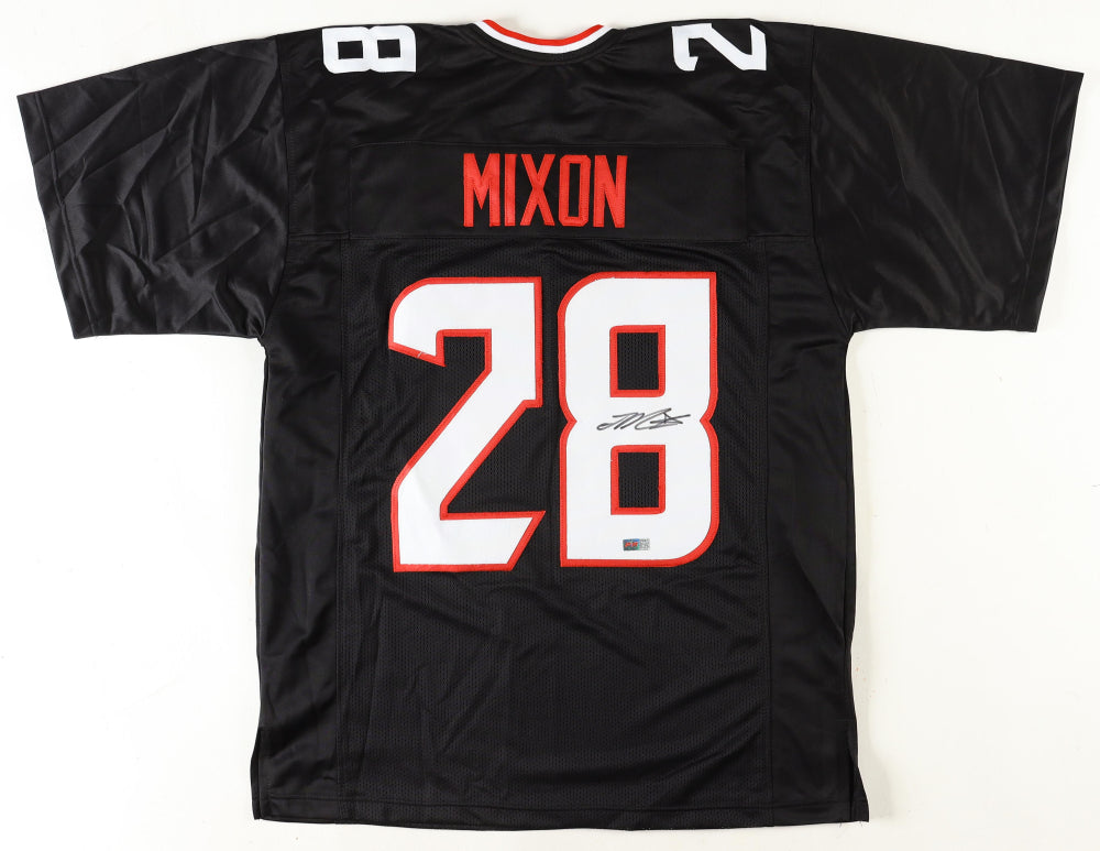 Joe Mixon Signed Custom Houston Black Football Jersey PIA