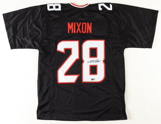 Joe Mixon Signed Custom Houston Black Football Jersey PIA