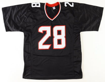 Joe Mixon Signed Custom Houston Black Football Jersey PIA