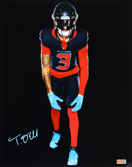 Tank Dell Houston Autographed Photo 8x10 PIA