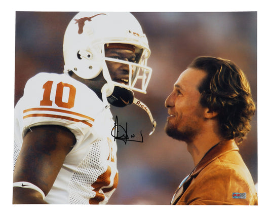 Vince Young Texas Autographed Photo 16x20 (PIA)