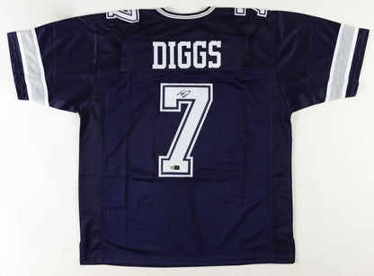 Trevon Diggs Dallas Signed Custom Home Football Jersey (PIA)