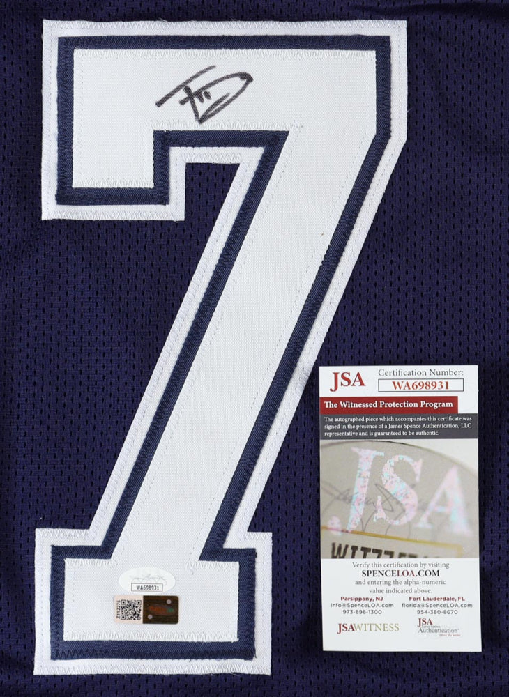 Trevon Diggs Dallas Signed Custom Home Football Jersey (PIA)