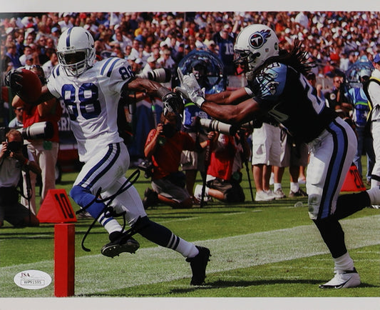 Marvin Harrison Indianapolis Autographed Photo 8x10 JSA