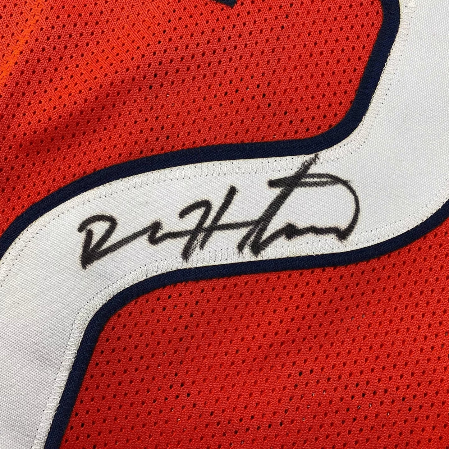 Devin Hester Autographed Chicago Orange Custom Football Jersey JSA