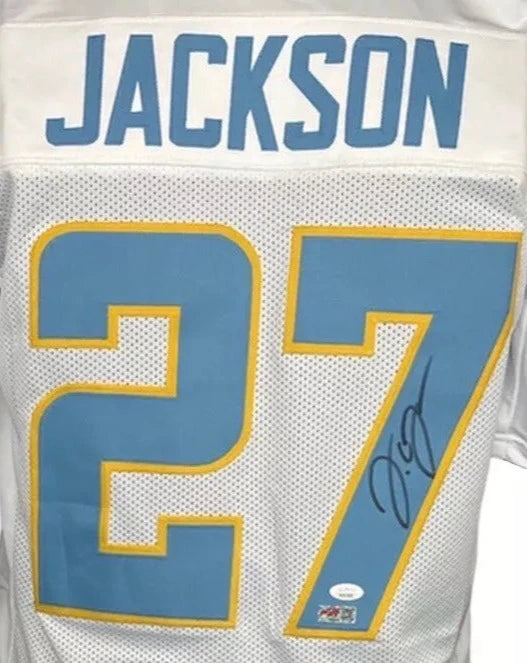 JC Jackson Signed Custom San Deigo Football White Jersey (PIA)
