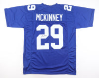 Xavier McKinney Signed New York Custom White Football Jersey (JSA)