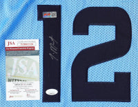 Ja Morant Light Blue Custom Memphis Autographed Basketball Jersey (PIA/JSA)