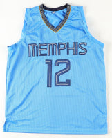 Ja Morant Light Blue Custom Memphis Autographed Basketball Jersey (PIA/JSA)