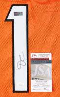 Ja'Marr Chase Signed Cincinnati Custom Football Jersey (PIA) Short Signature