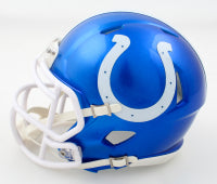 Marvin Harrison Signed Indianapolis Flash Mini Football Helmet (JSA)